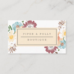 Floral Business Card Visitenkarte