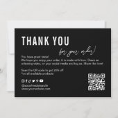 Floral Business Dankeschön Karte (Vorderseite)