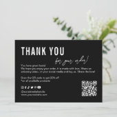 Floral Business Dankeschön Karte (Stehend Vorderseite)