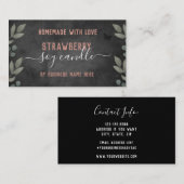 Floral Butterfisch Custom Business Visitenkarte (Vorne/Hinten)