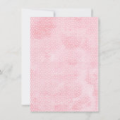 Floral Butterflies Babydusche Danke Kartenmädchen Einladung (Rückseite)