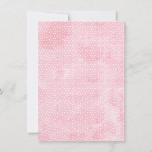 Floral Butterflies Babydusche Danke Kartenmädchen Einladung (Rückseite)