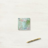 Floral Butterfly Aquarell Mix Monogramm Post-it Klebezettel (Auf Schreibtisch)