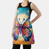 Floral Butterfly Art Design Schürze (InSitu)