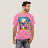 Floral Butterfly Art Design T-Shirt (Vorne ganz)