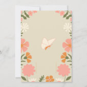 Floral Butterfly Baby Shower Invitation (Rückseite)