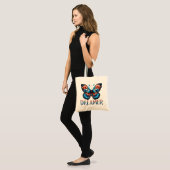 Floral Butterfly Dreamer Tote Bag Tragetasche (Vorderseite (Model))