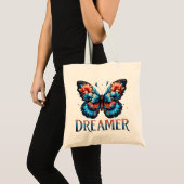 Floral Butterfly Dreamer Tote Bag Tragetasche (Vorderseite (Produkt))