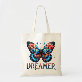 Floral Butterfly Dreamer Tote Bag Tragetasche