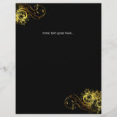 Floral Butterfly Flyer Salon Wellness-Center Gold  (Hinten)