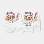Floral Butterfly Gift Box – Custom Name & Message Geschenkschachtel (Ungefaltet)