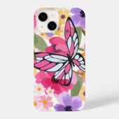 Floral Butterfly iPhone Hülle (Rückseite)