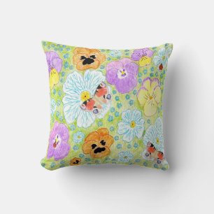 Floral Butterfly Kissen