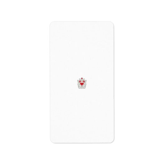 Floral Butterfly Mandala | Lila Boho Art Design Adressaufkleber (Vorne)