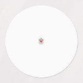 Floral Butterfly Mandala | Lila Boho Art Design Etiketten (Design 1)