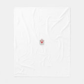 Floral Butterfly Mandala | Lila Boho Art Design Fleecedecke (Vorderseite)