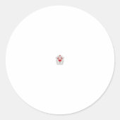 Floral Butterfly Mandala | Lila Boho Art Design Runder Aufkleber (Vorderseite)