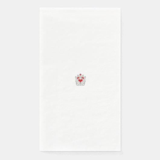 Floral Butterfly Mandala | Lila Boho Art Design Serviette (Vorderseite)