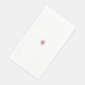 Floral Butterfly Mandala | Lila Boho Art Design Serviette (Ecke)