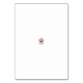 Floral Butterfly Mandala | Lila Boho Art Design Tischnummer (Rückseite)