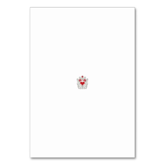 Floral Butterfly Mandala | Lila Boho Art Design Tischnummer (Vorderseite)