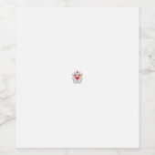 Floral Butterfly Mandala | Lila Boho Art Design Weinetikett (Einzelnes Label)