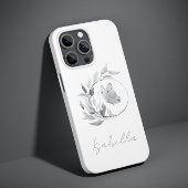 Floral Butterfly Monochrome Einfache Stilbezeichnu Case-Mate iPhone Hülle