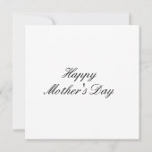 Floral Butterfly Mother's Day Personalized Card Einladung (Rückseite)