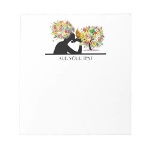 Floral Butterfly Notizblock