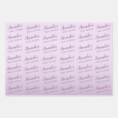 Floral Butterfly Personalisiert Girl Baby Dusche Geschenkpapier Set (Vorderseite 2)