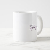 Floral Butterfly Personalisierte Mama Jumbo-Tasse (Vorderseite Rechts)