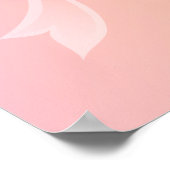 Floral Butterfly Pink Poster (Ecke)