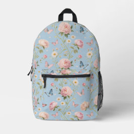 Floral Butterfly-Rucksack mit Peonys Bedruckter Rucksack