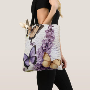 Floral Butterfly Tasche