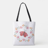 Floral Butterfly-Tasche Tasche (Rückseite)