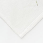 Floral & Butterfly,  Whimsical Garden-Inspired  Fleecedecke (Ecke)