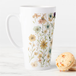 Floral & Butterfly, Whimsical Garden-Inspired Milchtasse