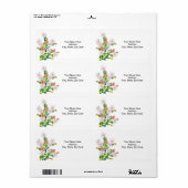 Floral Butterfly White Labels (Vorne)