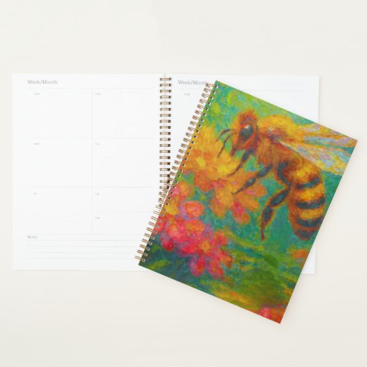 Floral Buzz: Öko Friendly Bee Notebook Planer (Anzeige)