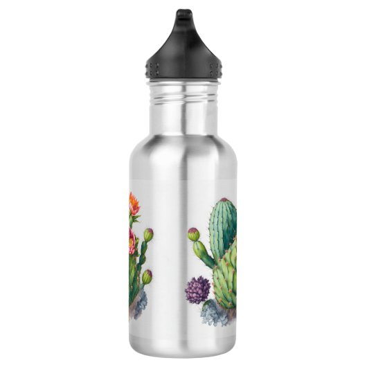 Floral Cactus Stainless Steel Water Bottles Edelstahlflasche (Rechts)