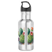 Floral Cactus Stainless Steel Water Bottles Edelstahlflasche (Rückseite)