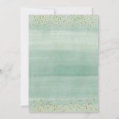 Floral Cactus Watercolor Einladung (Rückseite)