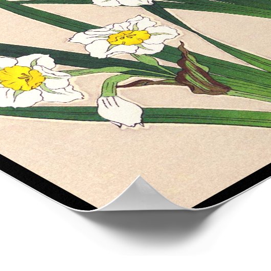 Floral Calander von Japan Kawarazaki Shodo japan Poster (Ecke)