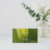 Floral - Calla Business Card Visitenkarte (Stehend Vorderseite)