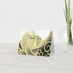 Floral Calla lily Vielen Dank Dankeskarte