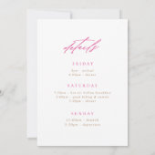 Floral Camel marokkanischer Bachelorette Weekend Einladung (Rückseite)