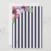 Floral Cameo Einladung (Rückseite)