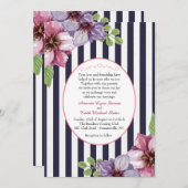 Floral Cameo Einladung (Vorne/Hinten)