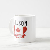 Floral Canada Day Mug | Cute Canadian Kaffeetasse (Vorderseite Links)