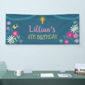 Floral Candle Birthday Banner (Messe)